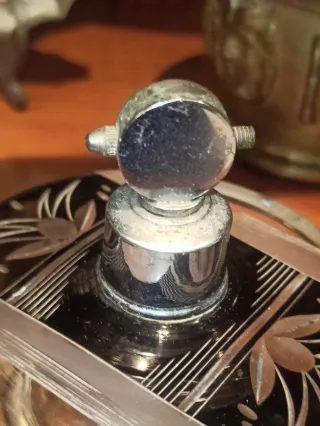 Juego perfumeros cristal Art decó Checo