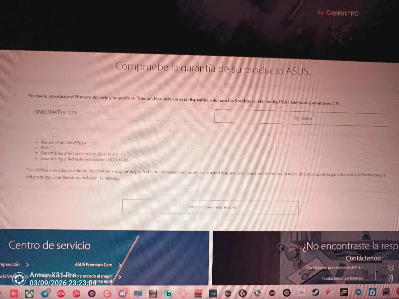 Portátil Asus V3607V Intel Core i7 240H afbeelding 5