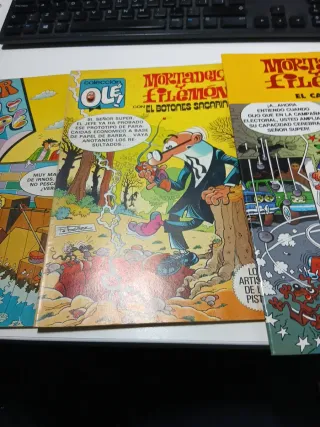 Lote 5 comics de mortadelo y filemon