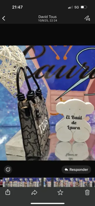 Bolso Tous Negro y Gris