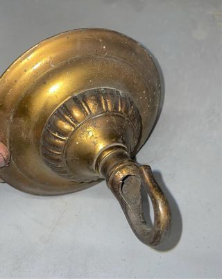 Conjunto de apliques de latón y colgador