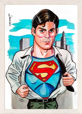 Caricatura artesanal personalizada tipo cómic