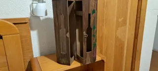 Botellero de madera para regalo