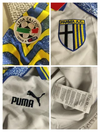 Maglia Parma Retro Cannavaro XL + Patch Serie A