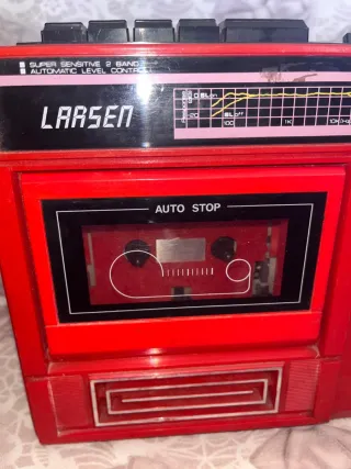 Radiocasetta Larsen Vintage Rosso