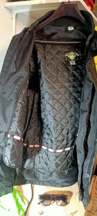 Chaqueta Moto Invierno Negra y Amarilla