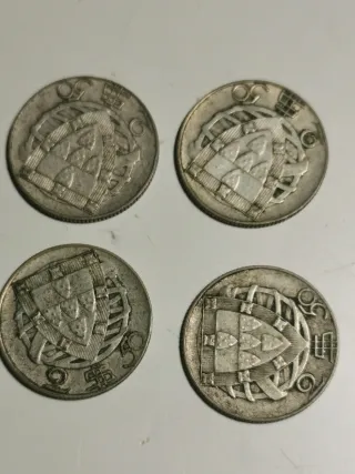 Monedas 2.5 Escudos Portugal Plata. (4)
