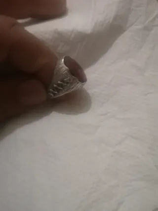Anillo Plata 925 Hombre Piedra Roja