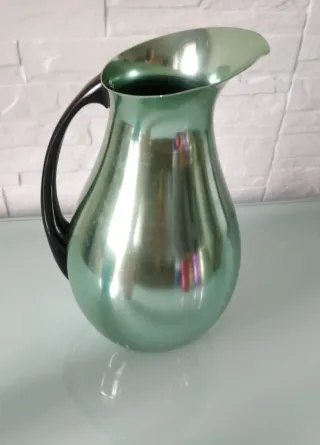 Jarra y vasos vintage metal multicolor