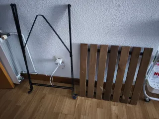 Mesa plegable jardín madera y metal