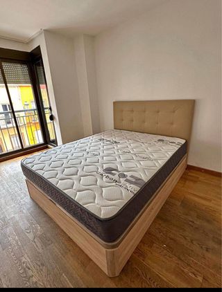 Canapé y colchón individual negro