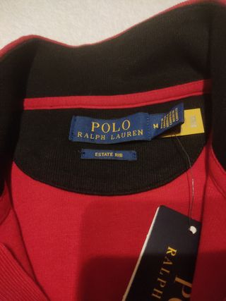 Jersey Ralph Lauren Rojo Media Cremallera