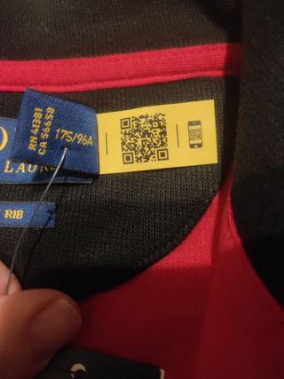 Jersey Ralph Lauren Rojo Media Cremallera