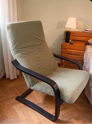 Sillón cómodo verde oliva