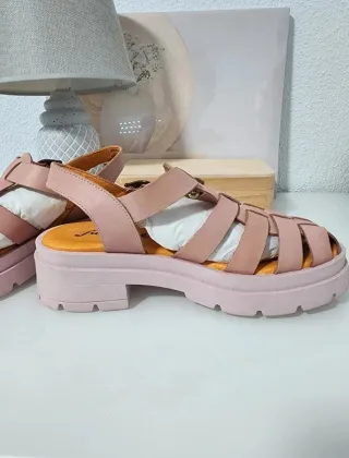 Sandalias rosas estilo pescador Tallas 38,5 - 36,5