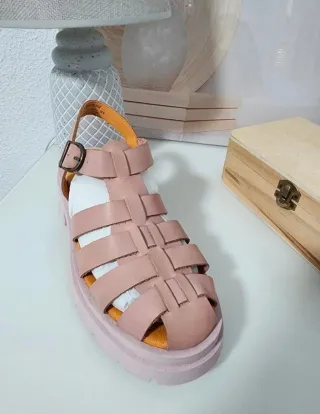 Sandalias rosas estilo pescador Tallas 38,5 - 36,5