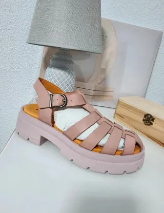 Sandalias rosas estilo pescador Tallas 38,5 - 36,5