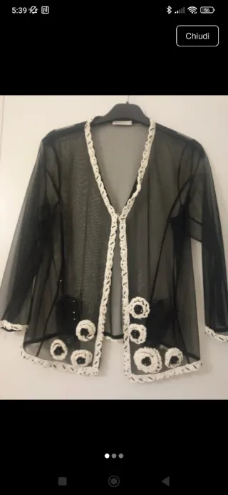 Coprispalla Marella nero e bianco