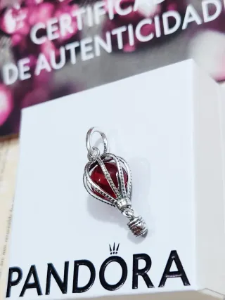 Charm Colgante Globo Aerostático Cristal de Murano