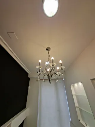 Lámpara de Diseño Cristal y Metal