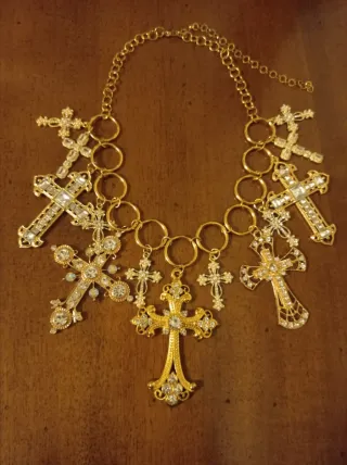 Girocollo con croci gioiello