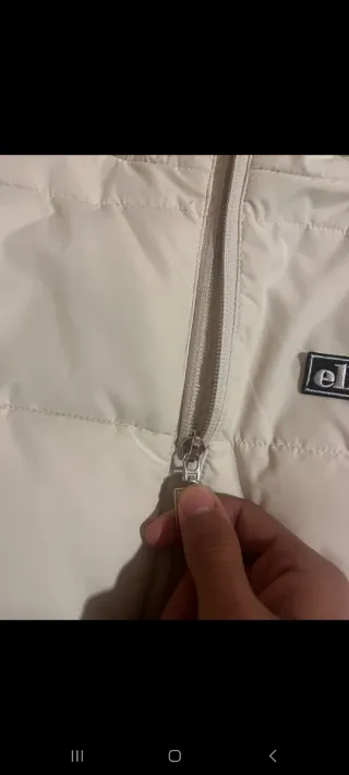 Chaqueta Ellesse Acolchada Blanca Talla XS