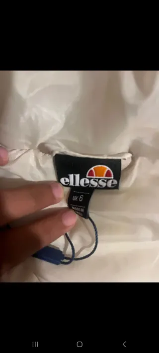 Chaqueta Ellesse Acolchada Blanca Talla XS