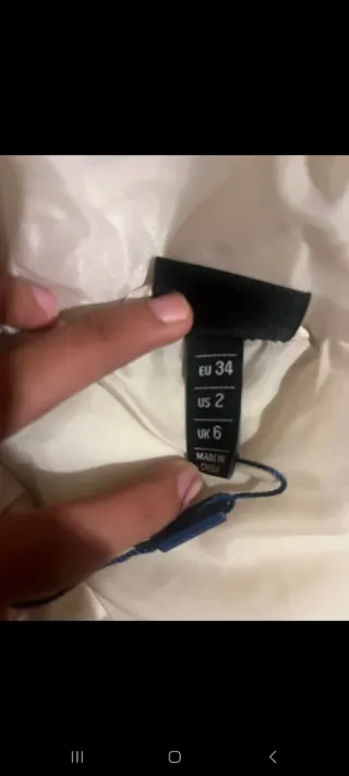 Chaqueta Ellesse Acolchada Blanca Talla XS