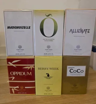 Lote 6 perfumes mujer Sunset World