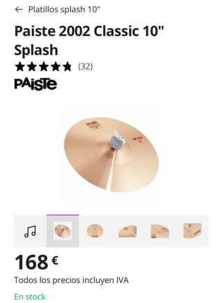 Paiste 2002 Splash 10”