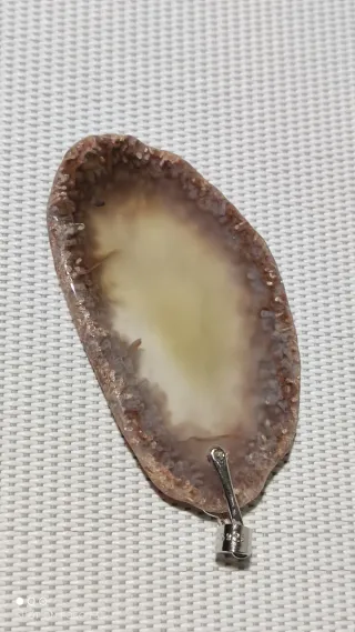 Colgante Ágata Amarilla Plata 925