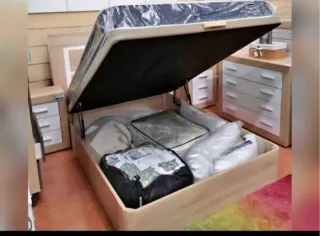 Cama con canapé y colchón