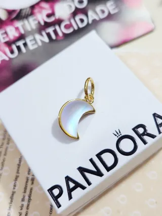 Charm Colgnate Pandora Luna Creciente Brillante