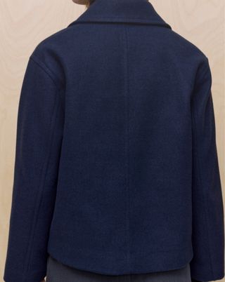 Chaquetón corto azul marino