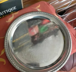 Conjunto café plateado