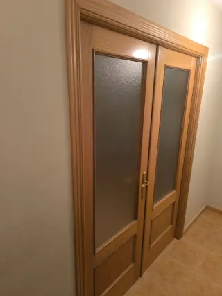 Puerta de madera para casa o chalet