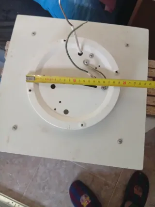 Plafón de cristal y metal