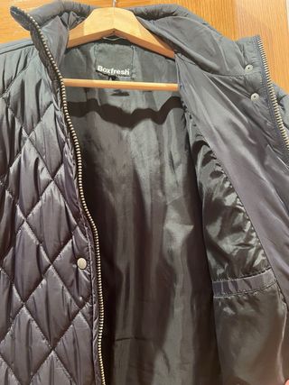 Chaqueta acolchada Boxfresh tipo barbour azul
