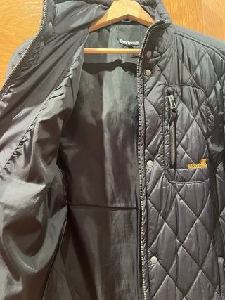 Chaqueta acolchada Boxfresh tipo barbour azul