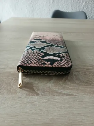 Cartera/monedero mujer estampado serpiente