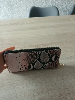 Cartera/monedero mujer estampado serpiente