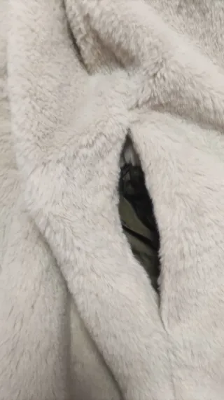 Abrigo reversible mujer verde talla M