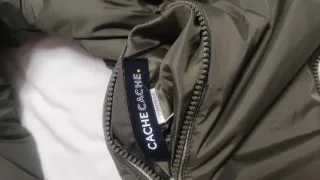 Abrigo reversible mujer verde talla M