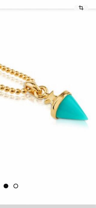 Colgante Tous Plata Vermeil Oro Turquesa