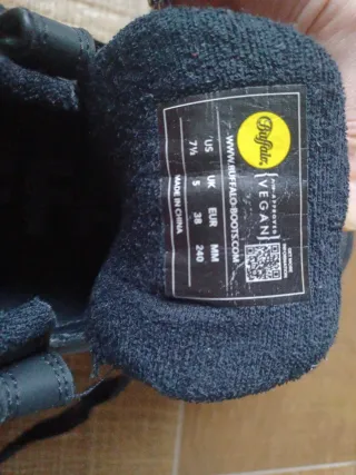 Zapatillas Buffalo plataforma negras grises