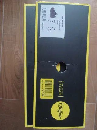 Zapatillas Buffalo plataforma negras grises