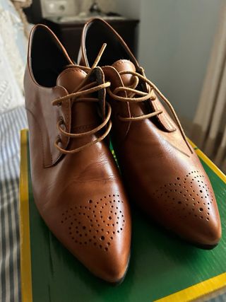 Zapatos Pitillos Marrones Mujer Talla 39