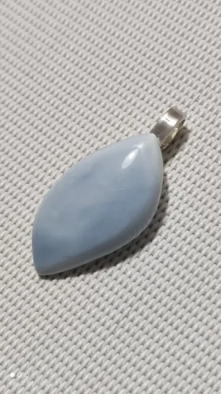 Colgante Ópalo Azul Plata 925.