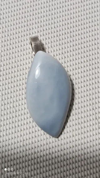 Colgante Ópalo Azul Plata 925.