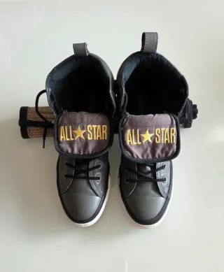 Converse Chuck Taylor All Star Botas Cuero Gris